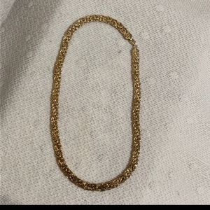 VTG 10kt Gold Byzantine Necklace
